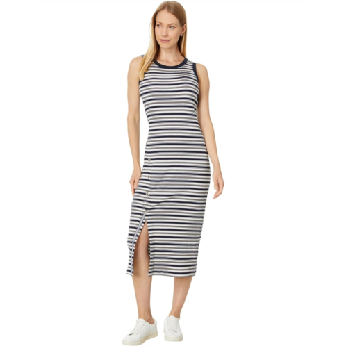 Womens Tommy Hilfiger Sleeveless Stripe Midi Dress