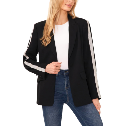 Womens CeCe Rhinestone Trim Blazer