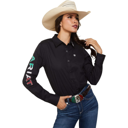 Womens Ariat Wrinkle Resist Team Kirby Stretch Shirt