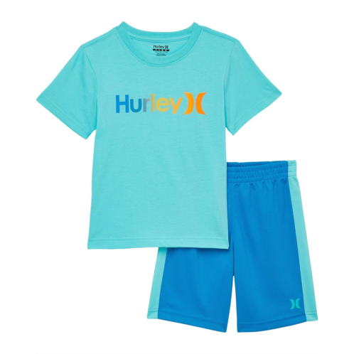 Hurley Kids Graphic T-Shirt and Shorts Two-Piece Set (Little Kids)