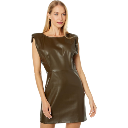 Womens en saison Lana Shoulder Pad Mini Dress