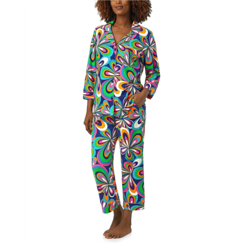 Womens Bedhead PJs Trina Turk X Bedhead 3/4 Sleeve Cropped PJ Set