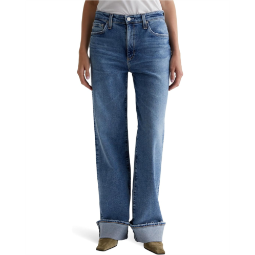 Womens AG Jeans Kora High Rise Wide Leg in 18 Years Atlantic