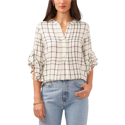 Vince Camuto Pin Tuck Ruffle Sleeve Blouse