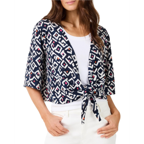 NIC+ZOE Indigo Angles 4-Way Cardigan