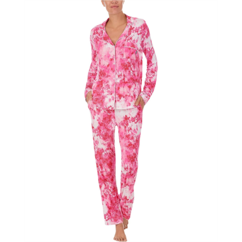 DKNY Long Sleeve Notch Collar Pajama Set