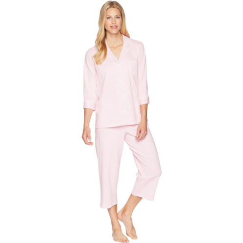 POLO RALPH LAUREN Womens Lauren Ralph Lauren Essentials Bingham Knits Capri PJ Set