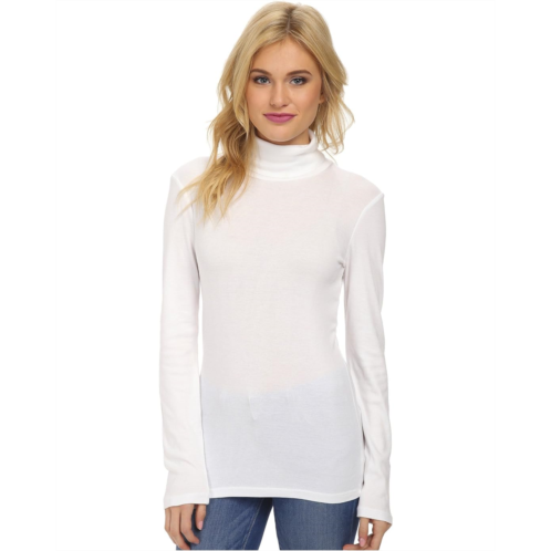 Womens Splendid 1x1 Classic Long Sleeve Turtleneck