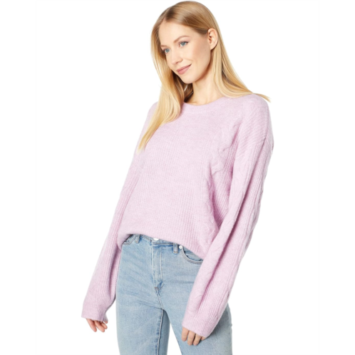 Splendid Natalia Sweater with Cable Stitch Detail