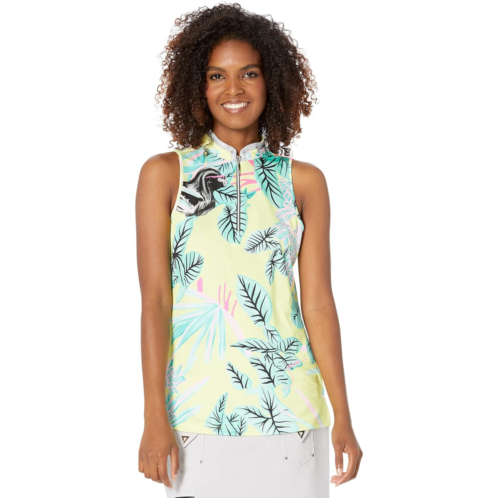 Jamie Sadock Savannah Print Racerback Sleeveless Top