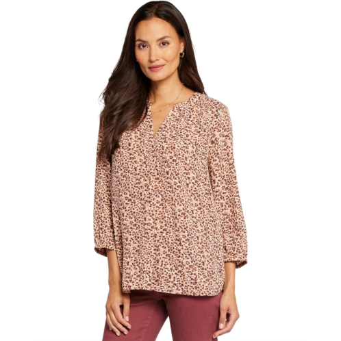 Womens NYDJ Blouse w/ Pleated Back