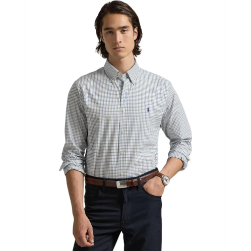 Mens Polo Ralph Lauren Classic Fit Plaid Stretch Poplin Shirt