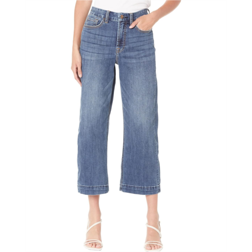 JEN7 Cropped Wide Leg w/ Trousers Hem in Wisteria Broken Twill