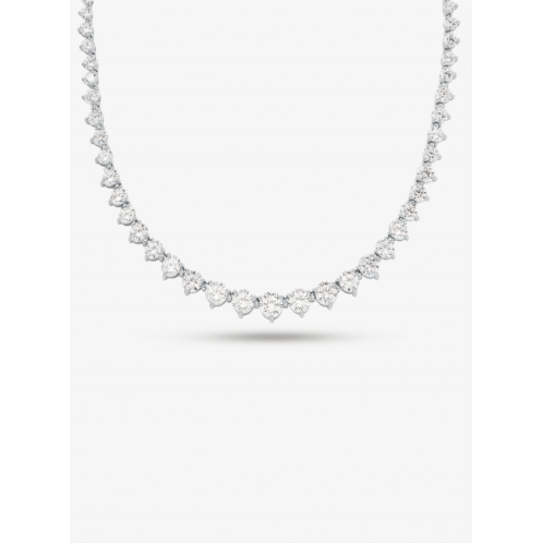 Michaelkors Precious Metal-Plated Sterling Silver Cubic Zirconia Necklace