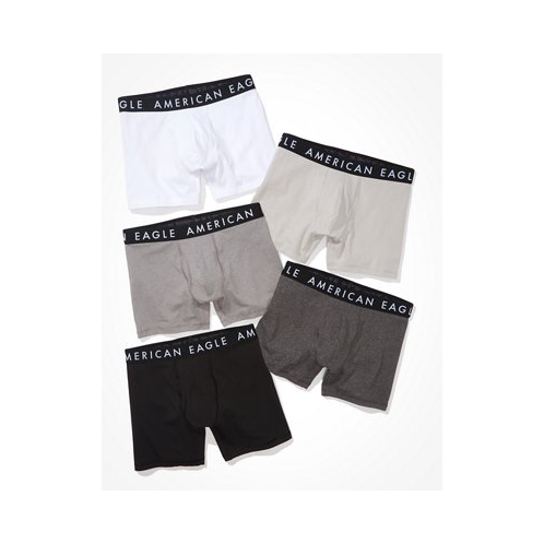 American Eagle AEO Mens 4.5 Classic Boxer Brief 5-Pack