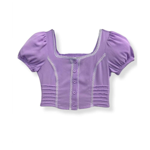 Katie J NYC girls jordie top in lilac