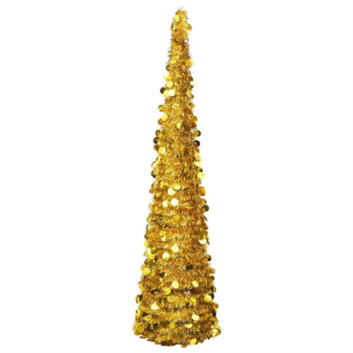 VidaXL pop-up artificial christmas tree gold 70.9 pet, 320984