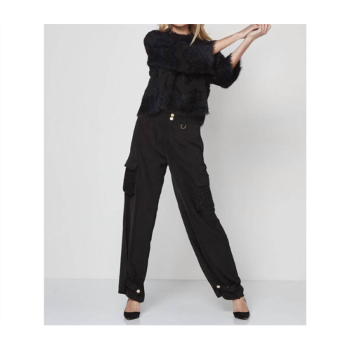 NU Denmark sofia trousers pockets pants in black