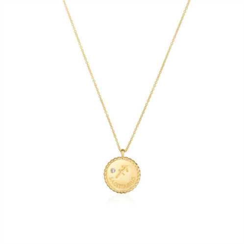 The Lovery zodiac diamond medallion pendant