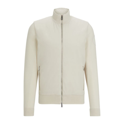 BOSS porsche x mixed-material jacket with special branding