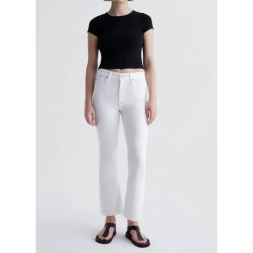 AG Jeans farrah boot crop jeans in white