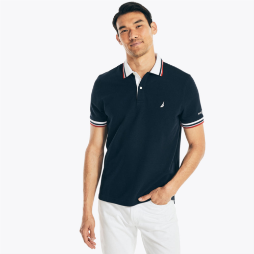 Nautica mens classic fit solid polo