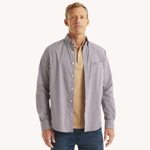 Nautica mens wrinkle-resistant plaid wear to work shirt