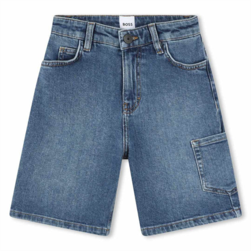 BOSS blue denim shorts