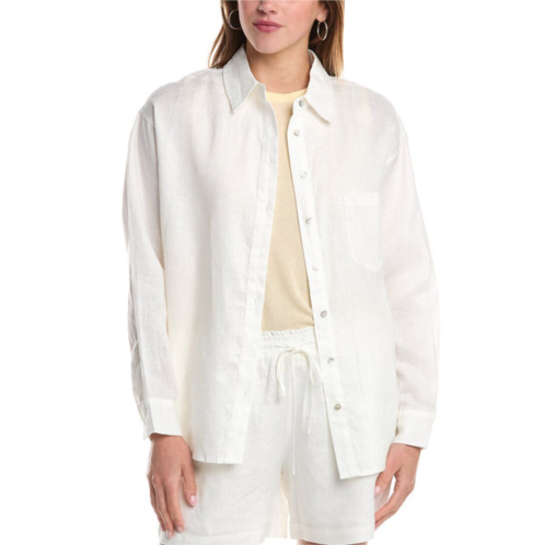 Lucy Paris toni button-down linen shirt