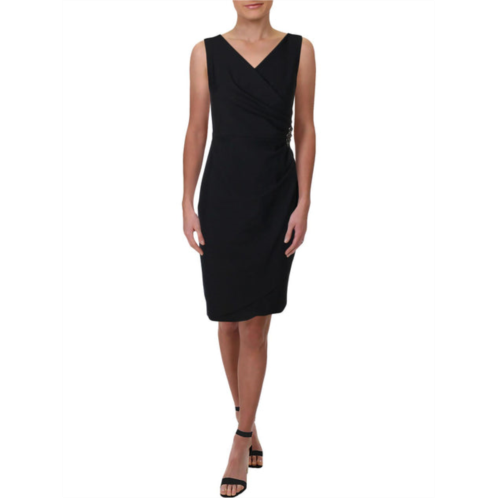 Alex Evenings womens embellished faux-wrap cocktail and party dress