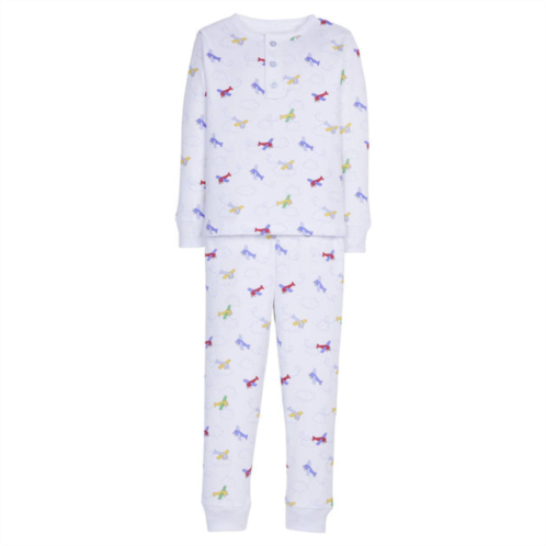 LITTLE ENGLISH kids printed pajamas in airplanes