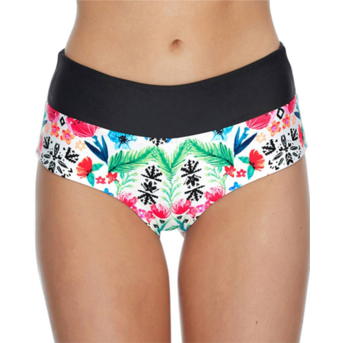 Body Glove womens sweetie high waisted bikini bottom in reflection