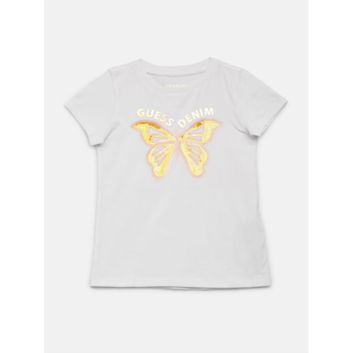 Guess Factory eco beauty sequin butterfly tee (2-6)