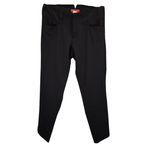 Yohji Yamamoto ys straight leg trousers in black wool