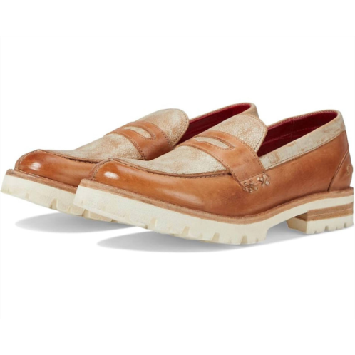 BEDSTU womens reina iii loafers in tan rustic nectar lux