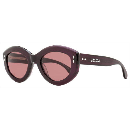 Isabel Marant womens oval sunglasses im0105gs 0t7u1 plum 52mm