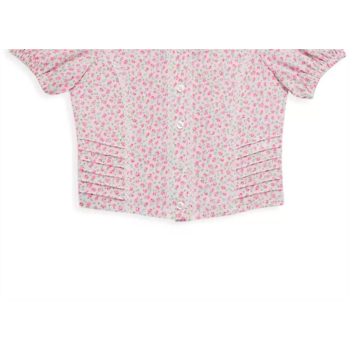 Katie J NYC girls jordie top in ditsy roses