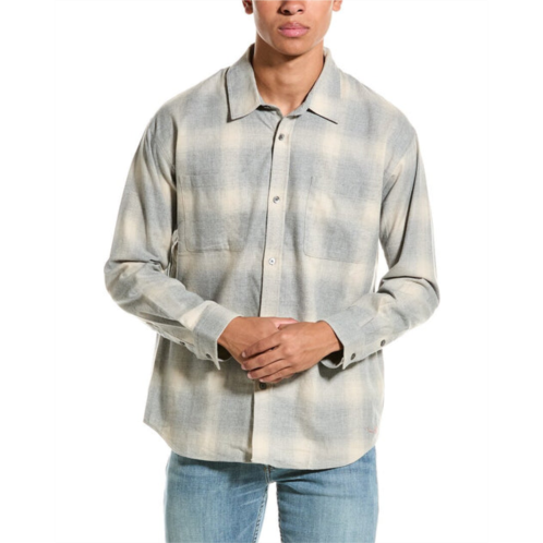 FRAME Denim plaid flannel shirt