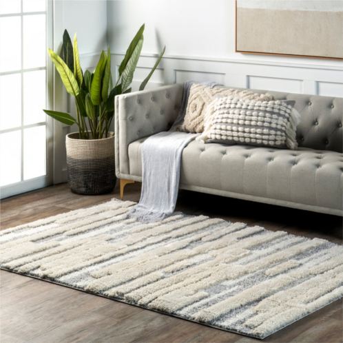 NuLOOM caitya contemporary high/low shag area rug