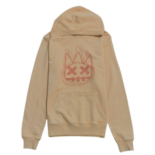 CULT OF INDIVIDUALITY mens french terry logo pullover hoodie in apricot