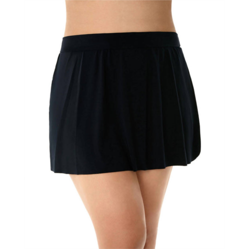 Magicsuit plus size swim skirt in black