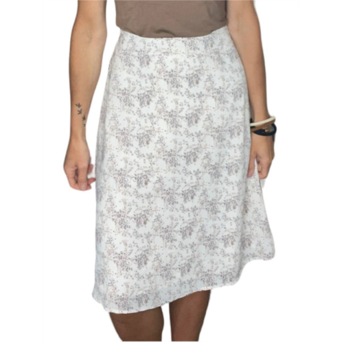 Mikarose chiffon skirt in ivory