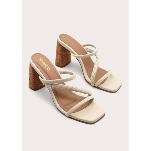 KAANAS womens sarchi heels in ivory