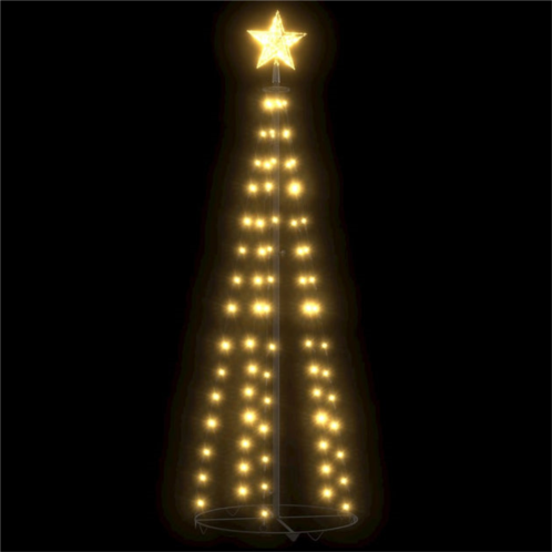 VidaXL christmas cone tree warm white 84 leds decoration 19.7x59.1