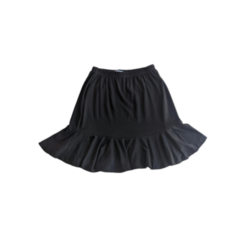 Area Code 407 girls junior skirt with ruffle in black