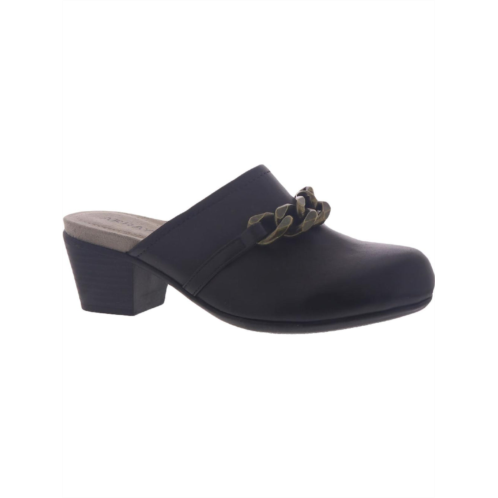 Array laurel womens leather block heel mules