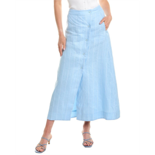 Nicholas eliora linen-blend skirt