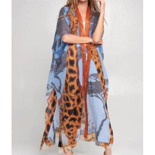 Aratta safari babe kimono in blue