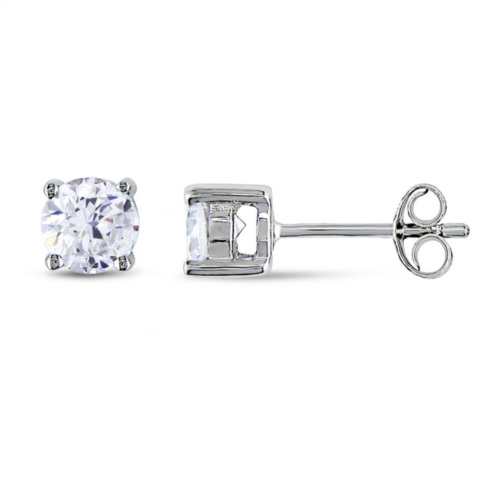 Mimi & Max cubic zirconia stud earrings in sterling silver