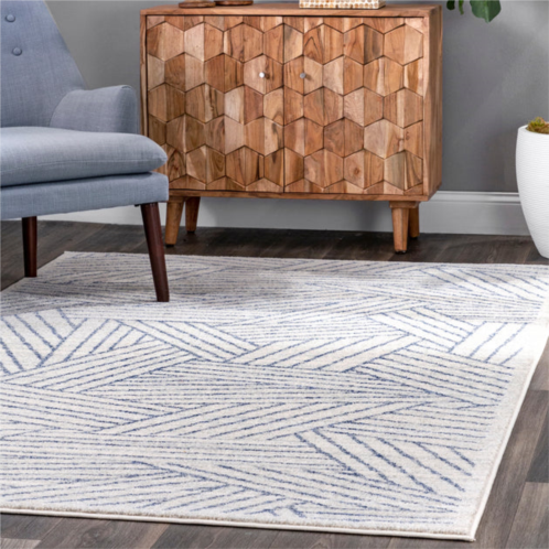 NuLOOM contemporary striped blanca area rug